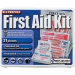 21-Piece Travel First Aid Kit, Plastic